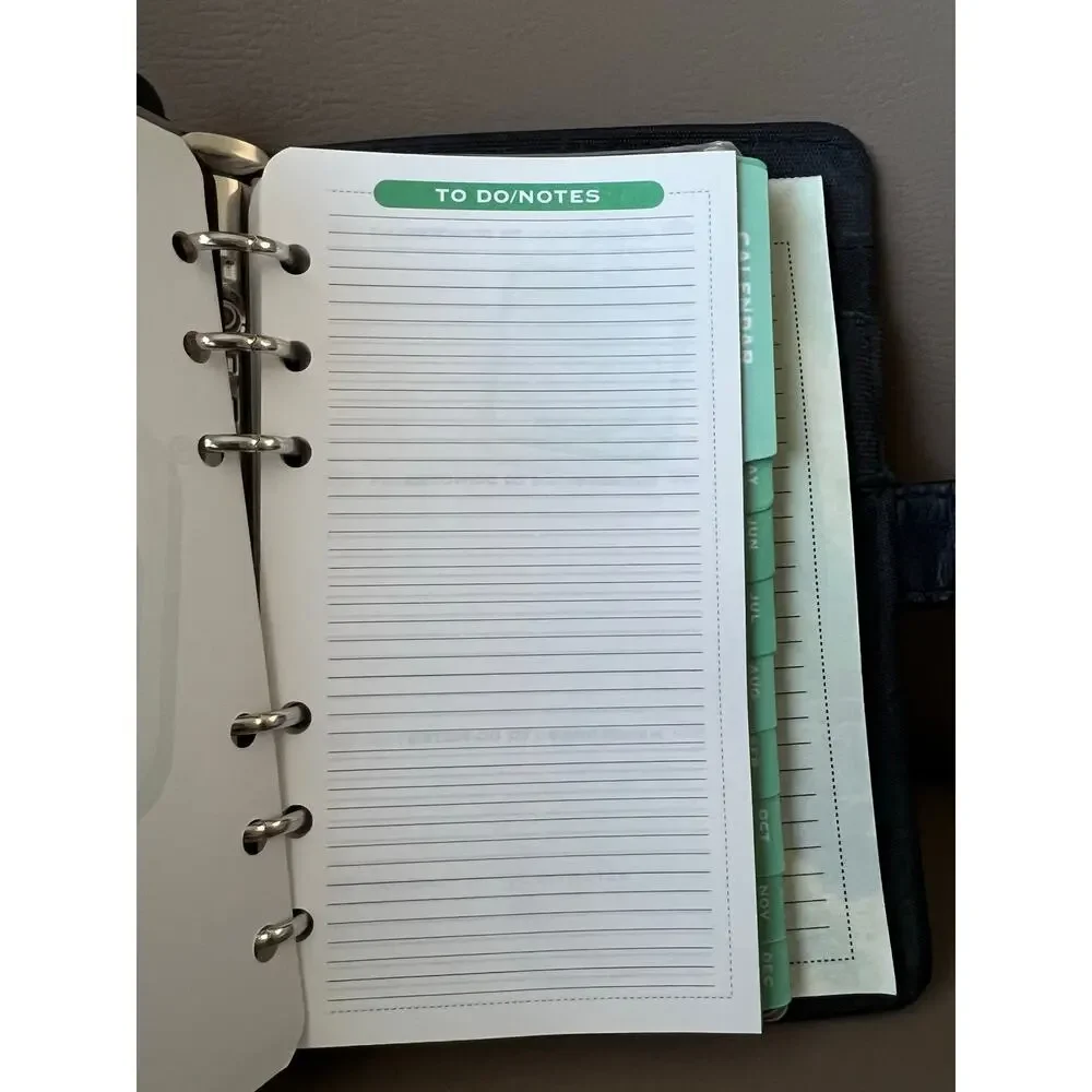 VTG Daytimer Medium Personal Planner Agenda Journel Organizer 90's Faux Leather